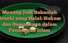 Mimpi Menang Judi Slot Artinya Menurut Islam Adalah Menurut Islam